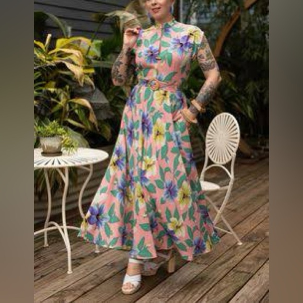 Trashy Diva Pink Floral Maxi Dress